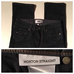 27 PAIGE hoxton straight JEANS Nordstrom SUPER blue dark wash